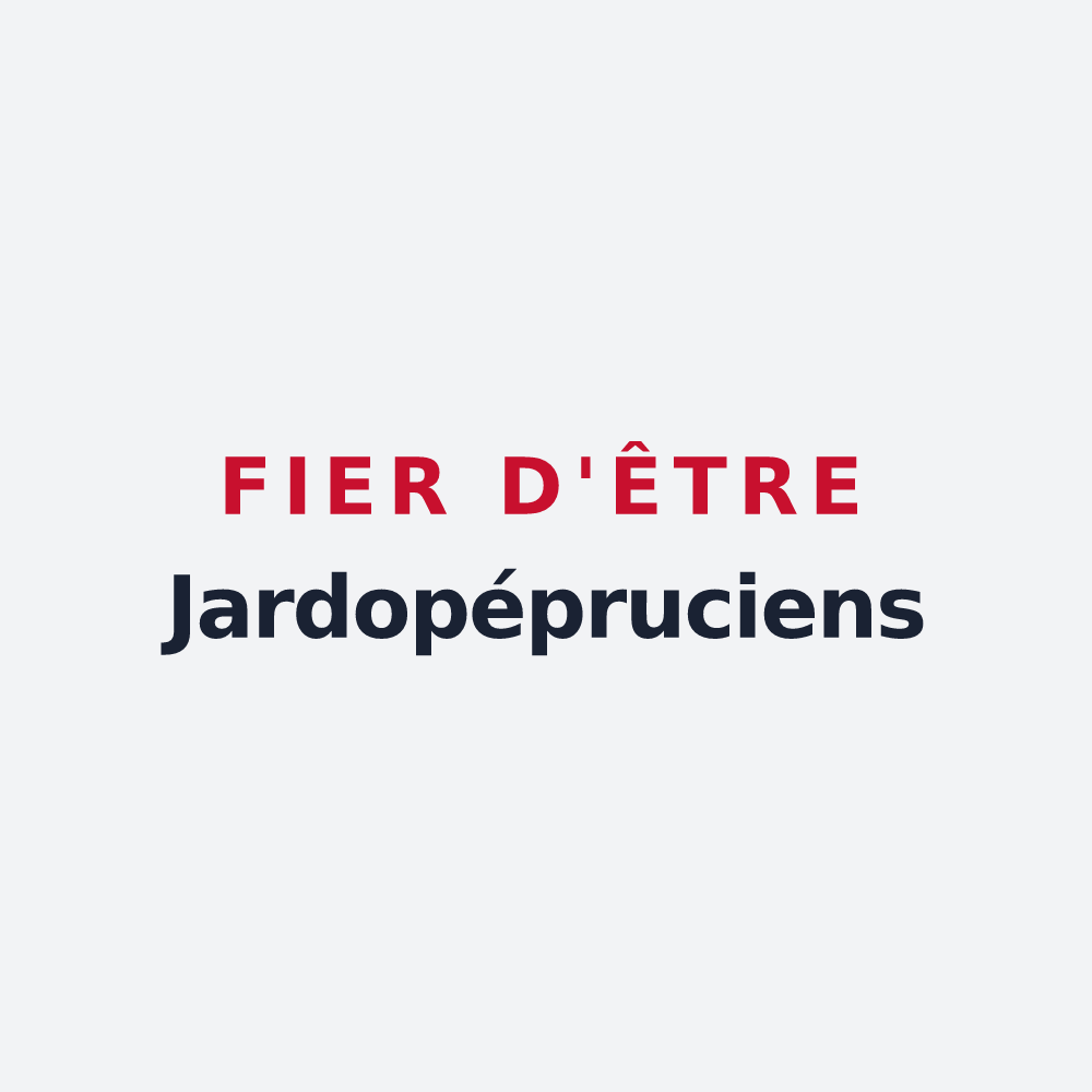Poster « Fier d'être Jardopépruciens » — design pour Saint-Pierre-de-Jards