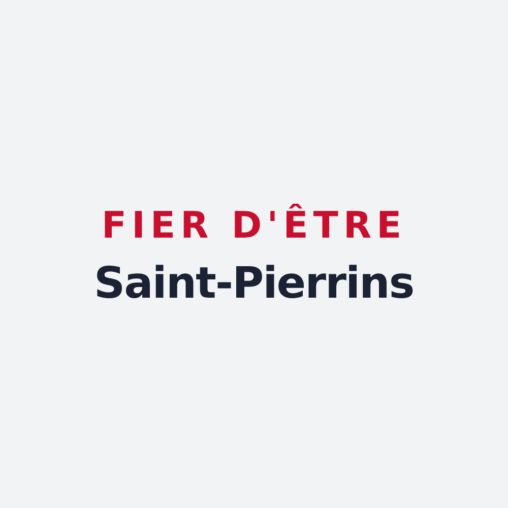 Poster « Fier d'être Saint-Pierrins » — design pour Saint-Pierre-de-Lages