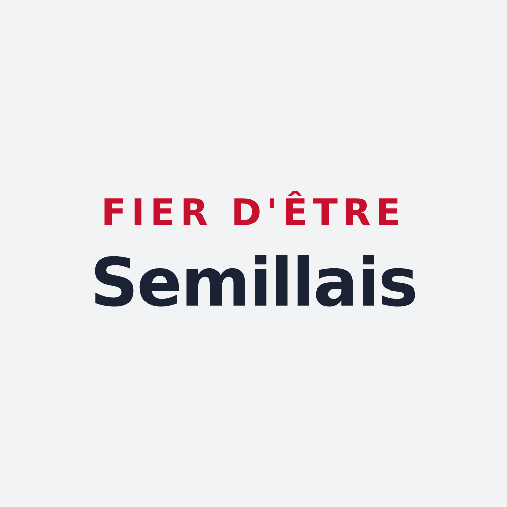 Poster « Fier d'être Semillais » — design pour Saint-Pierre-de-Semilly