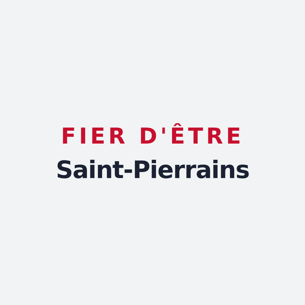Poster « Fier d'être Saint-Pierrains » — design pour Saint-Pierre-de-Soucy