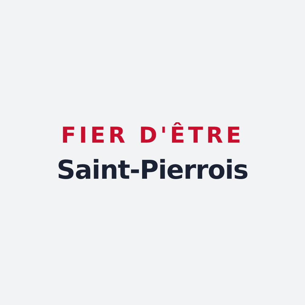 Poster « Fier d'être Saint-Pierrois » — design pour Saint-Pierre-des-Champs