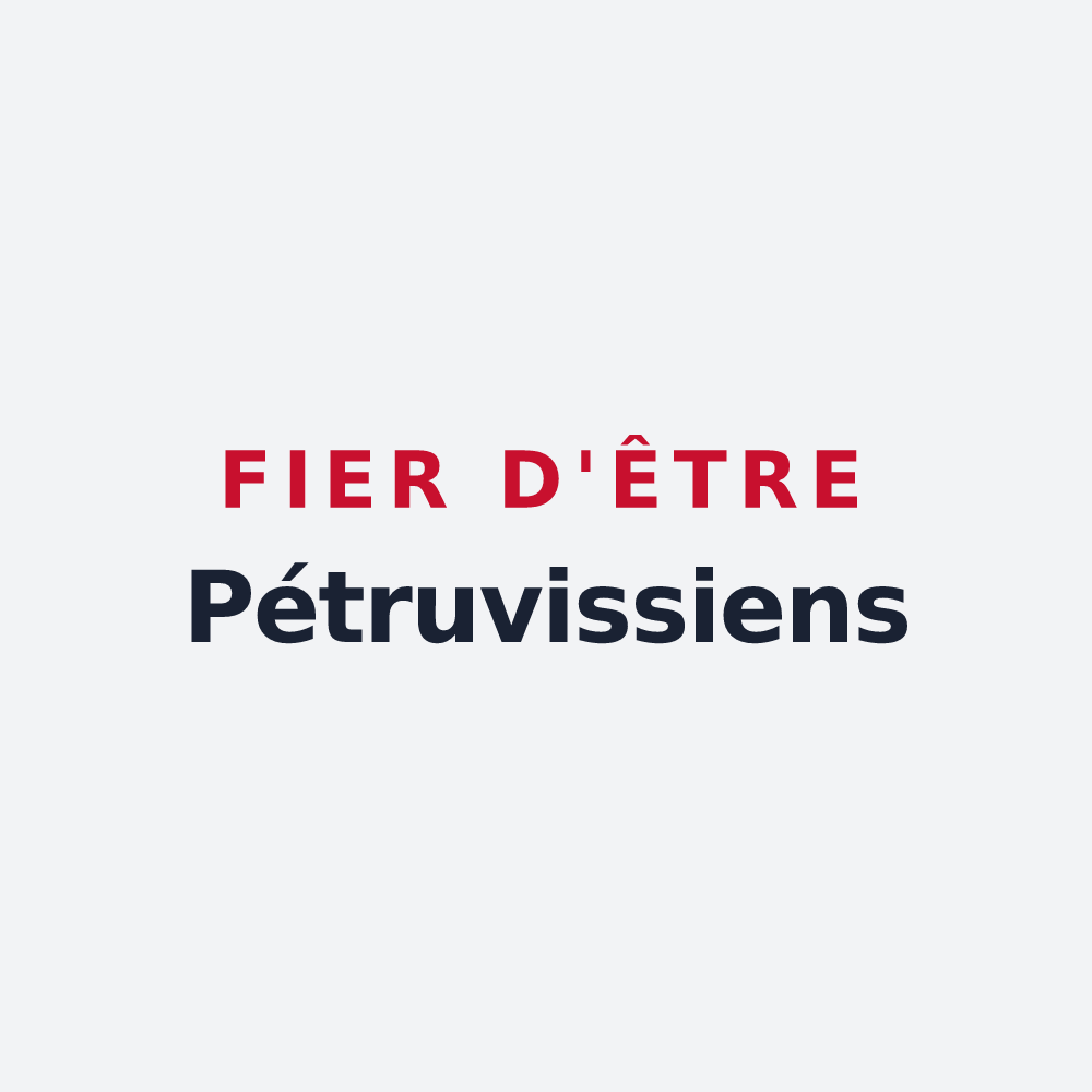 Poster « Fier d'être Pétruvissiens » — design pour Saint-Pierre-des-Ifs