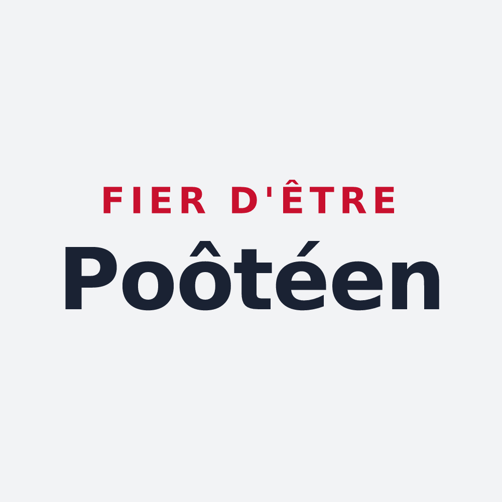 Poster « Fier d'être Poôtéen » — design pour Saint-Pierre-des-Nids