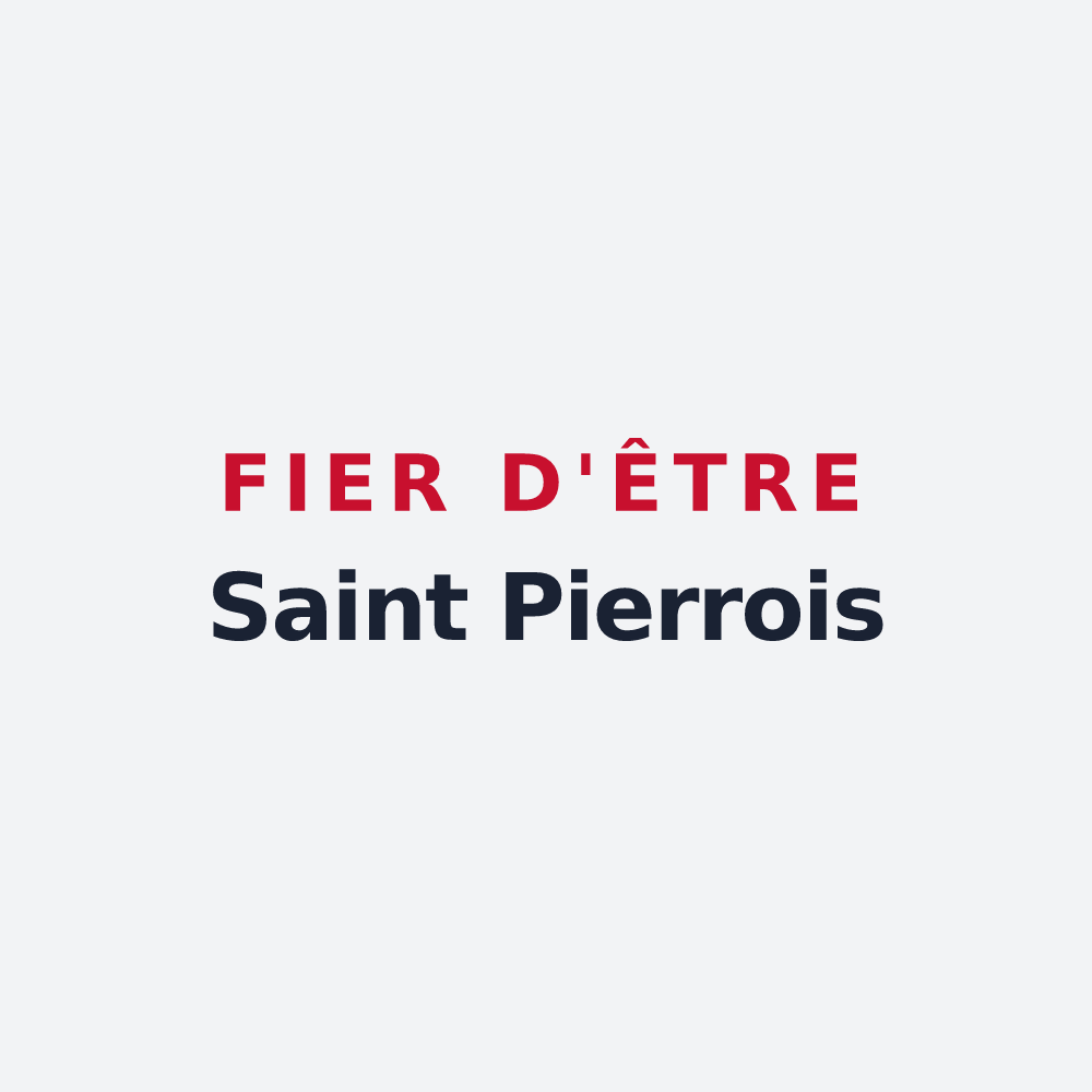 Poster « Fier d'être Saint Pierrois » — design pour Saint-Pierre-du-Mont