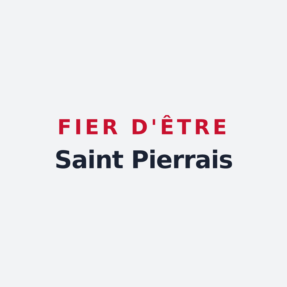 Poster « Fier d'être Saint Pierrais » — design pour Saint-Pierre-du-Val