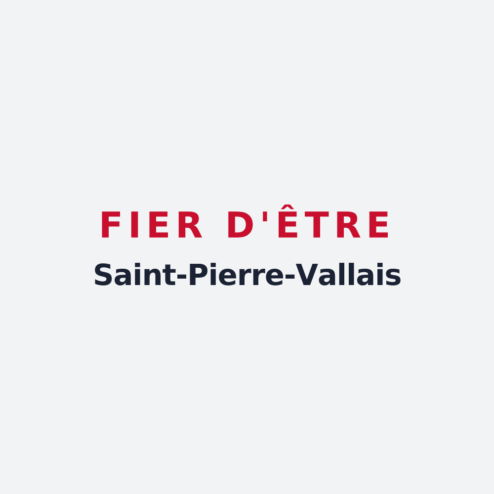 Poster « Fier d'être Saint-Pierre-Vallais » — design pour Saint-Pierre-en-Val