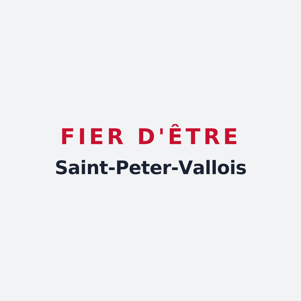 Poster « Fier d'être Saint-Peter-Vallois » — design pour Saint-Pierre-en-Vaux