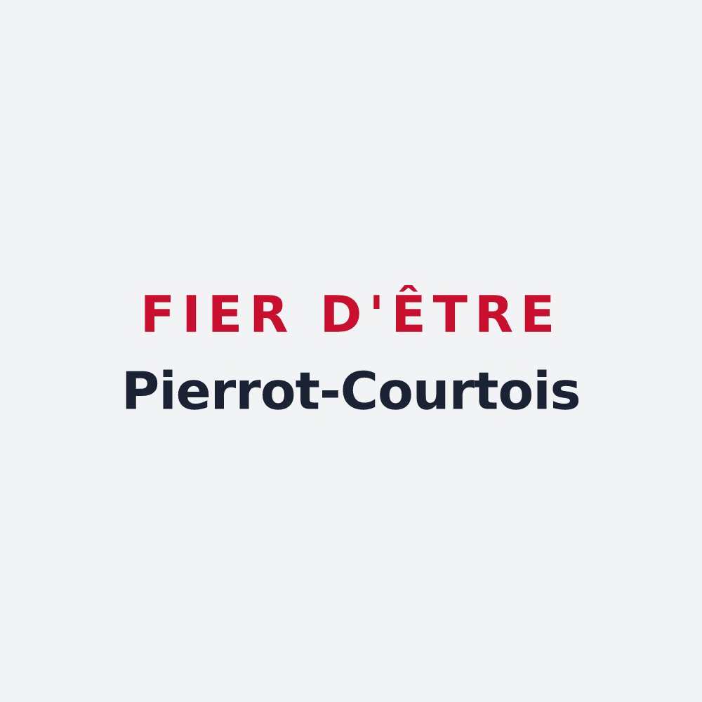Poster « Fier d'être Pierrot-Courtois » — design pour Saint-Pierre-la-Cour