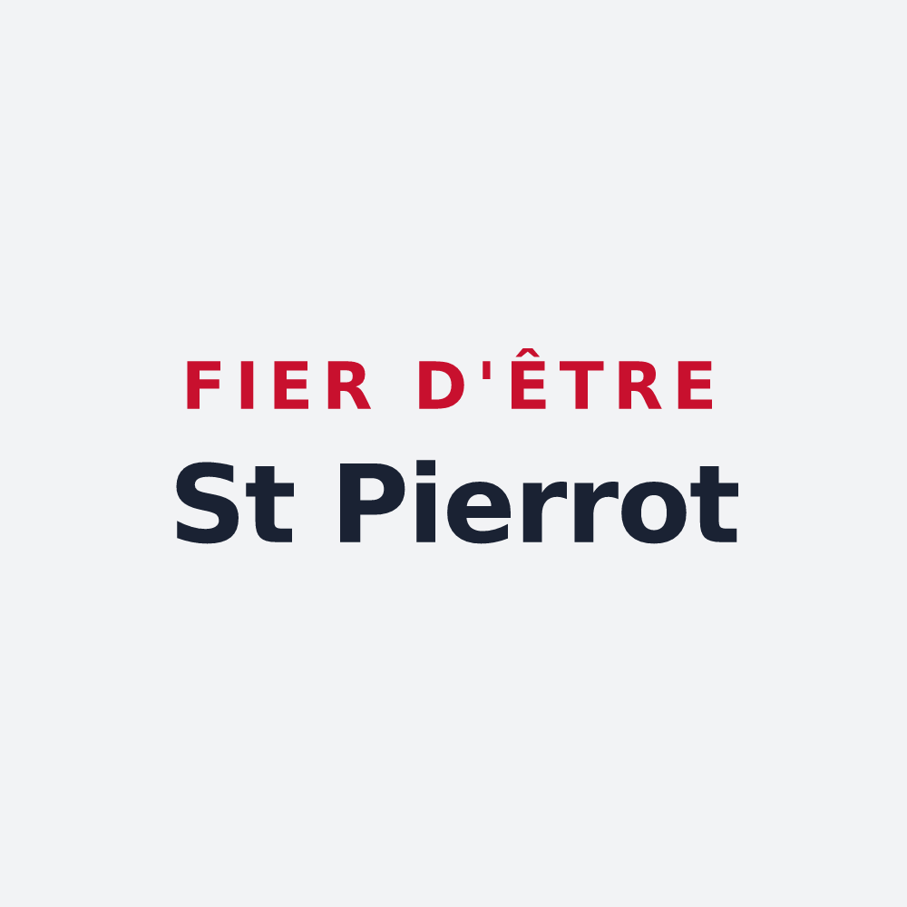 Poster « Fier d'être St Pierrot » — design pour Saint-Pierre-la-Noaille