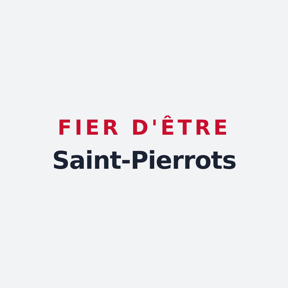 Poster « Fier d'être Saint-Pierrots » — design pour Saint-Pierre-le-Viger