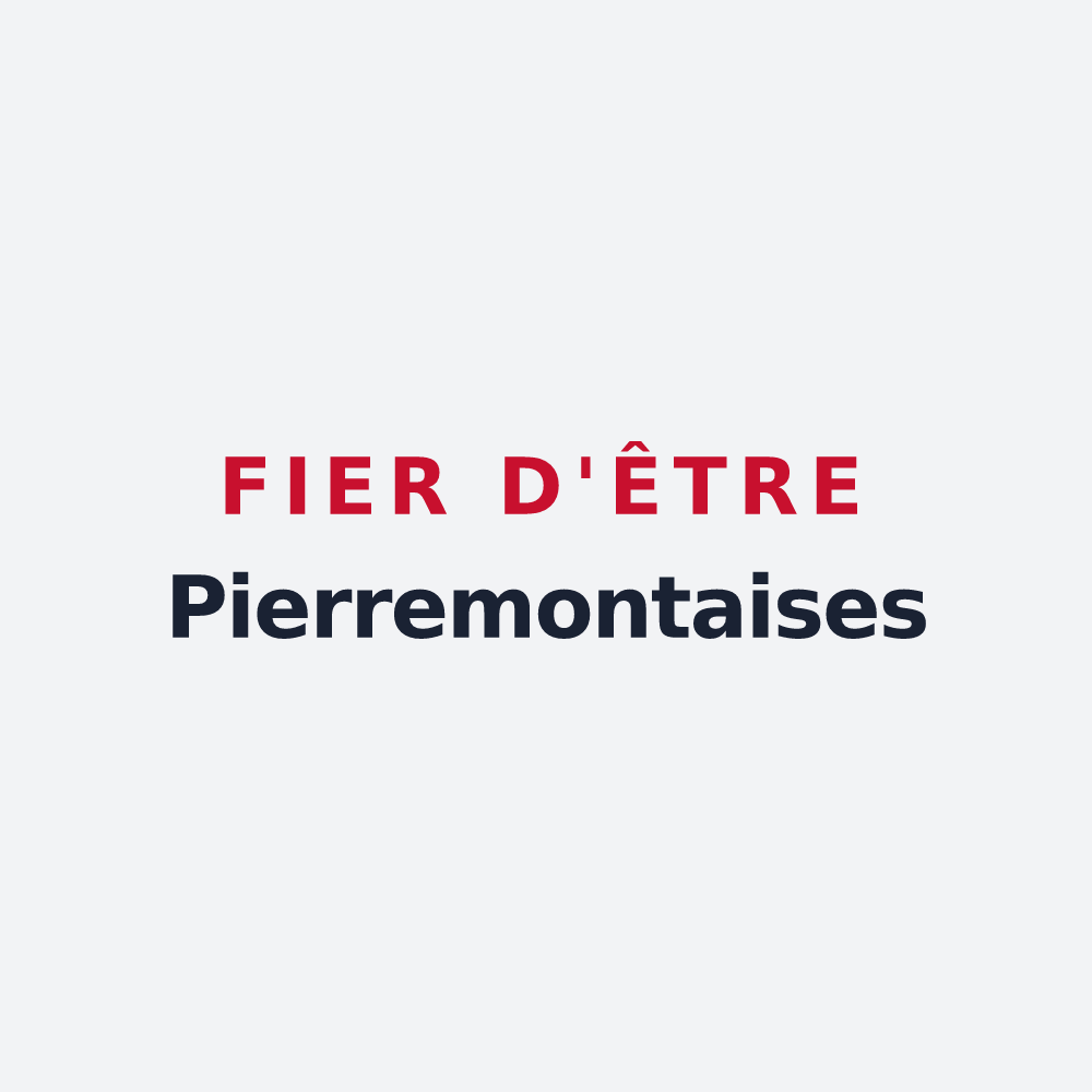Poster « Fier d'être Pierremontaises » — design pour Saint-Pierremont