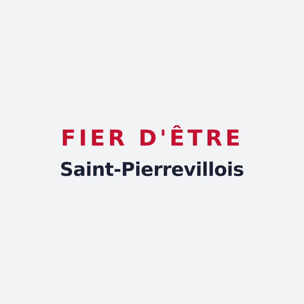 Poster « Fier d'être Saint-Pierrevillois » — design pour Saint-Pierreville