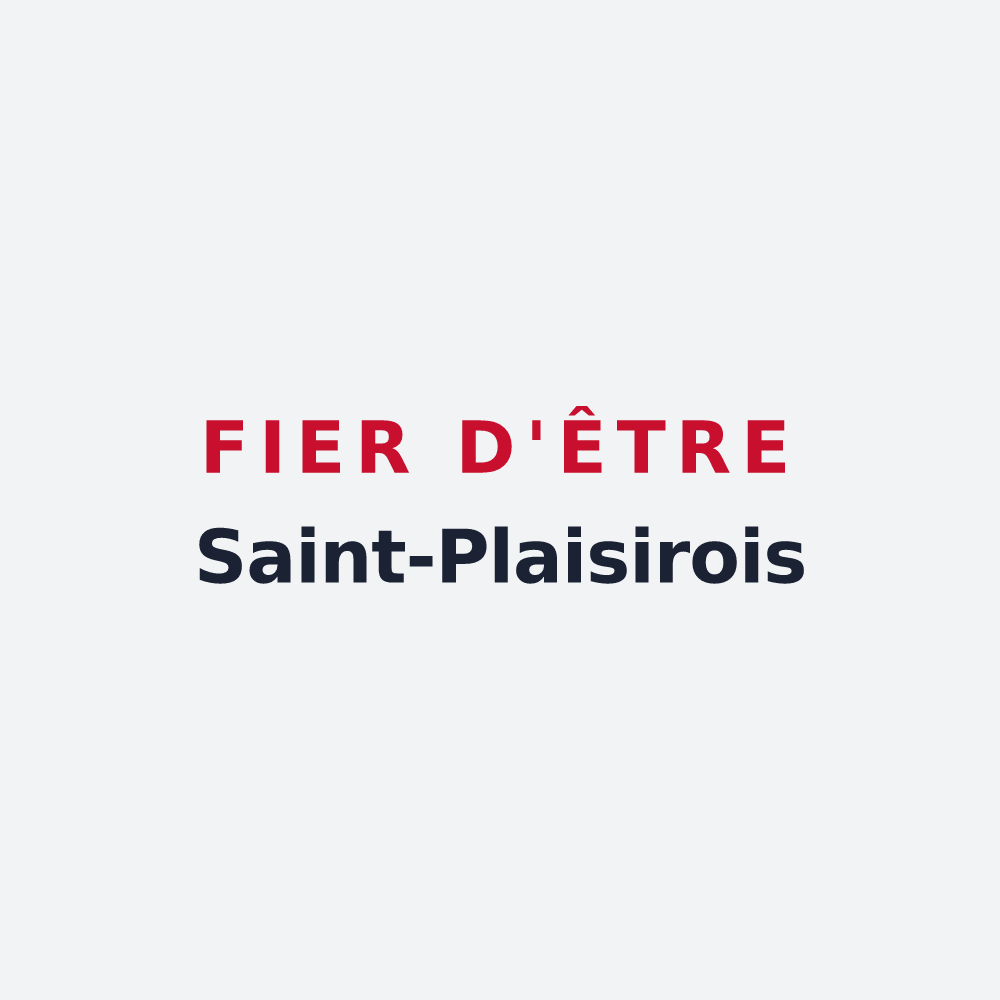 Poster « Fier d'être Saint-Plaisirois » — design pour Saint-Plaisir
