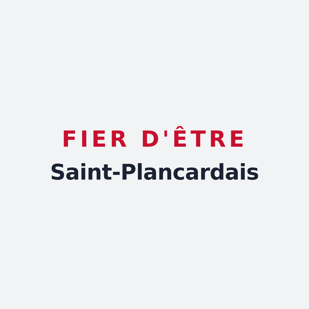 Poster « Fier d'être Saint-Plancardais » — design pour Saint-Plancard