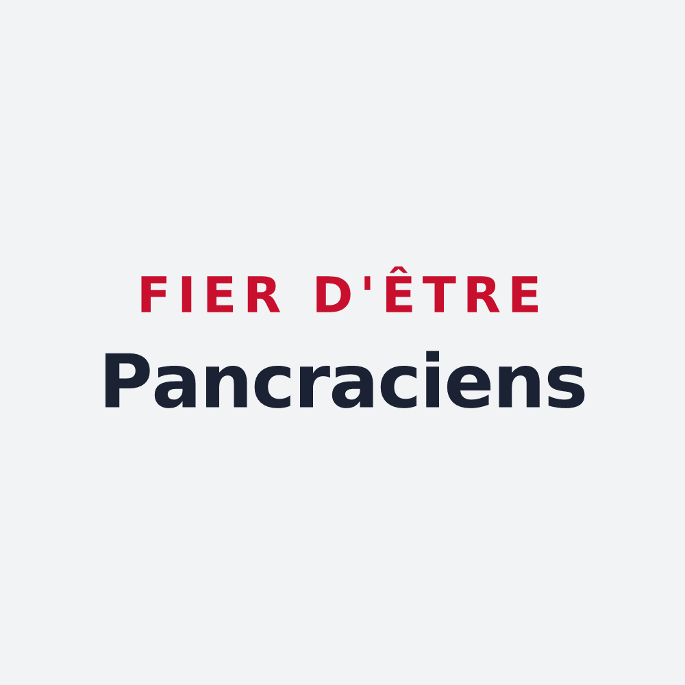 Poster « Fier d'être Pancraciens » — design pour Saint-Planchers