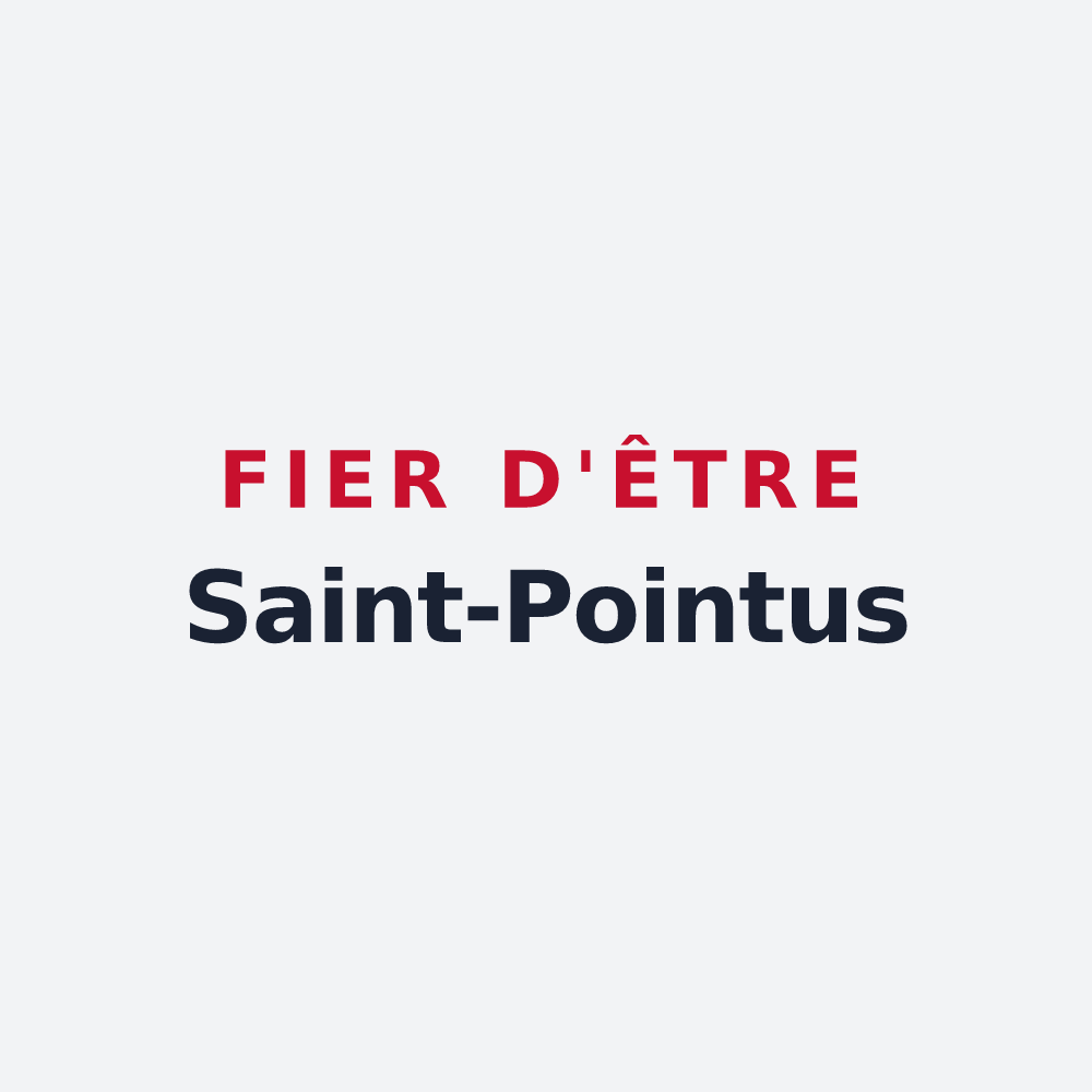 Poster « Fier d'être Saint-Pointus » — design pour Saint-Point-Lac