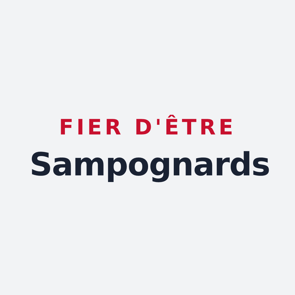 Poster « Fier d'être Sampognards » — design pour Saint-Point