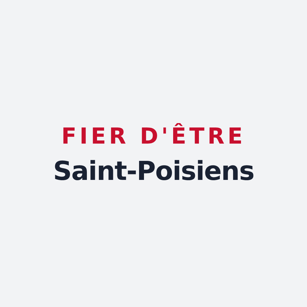 Poster « Fier d'être Saint-Poisiens » — design pour Saint-Pois