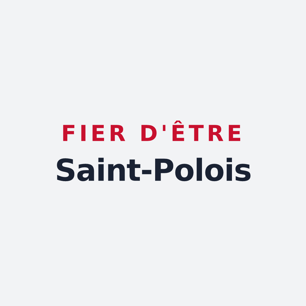 Poster « Fier d'être Saint-Polois » — design pour Saint-Pol-sur-Ternoise