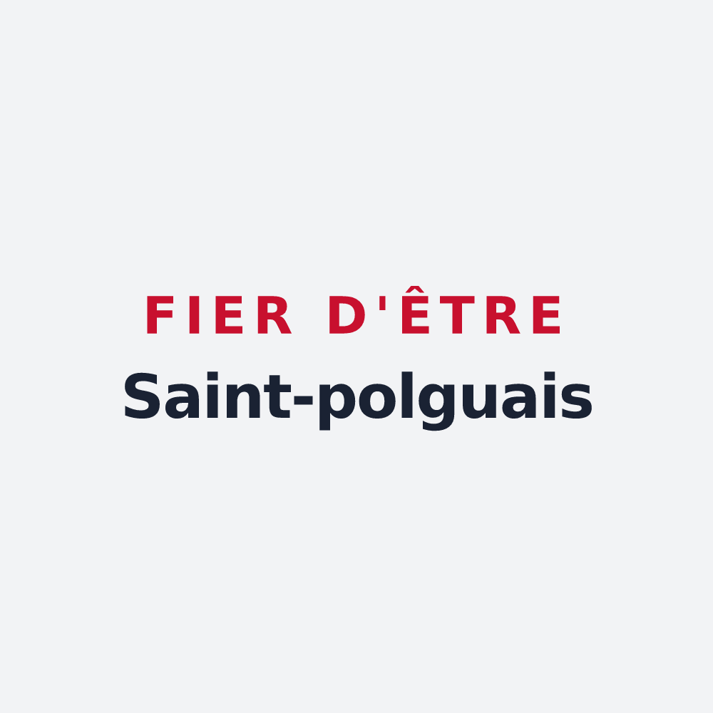 Poster « Fier d'être Saint-polguais » — design pour Saint-Polgues