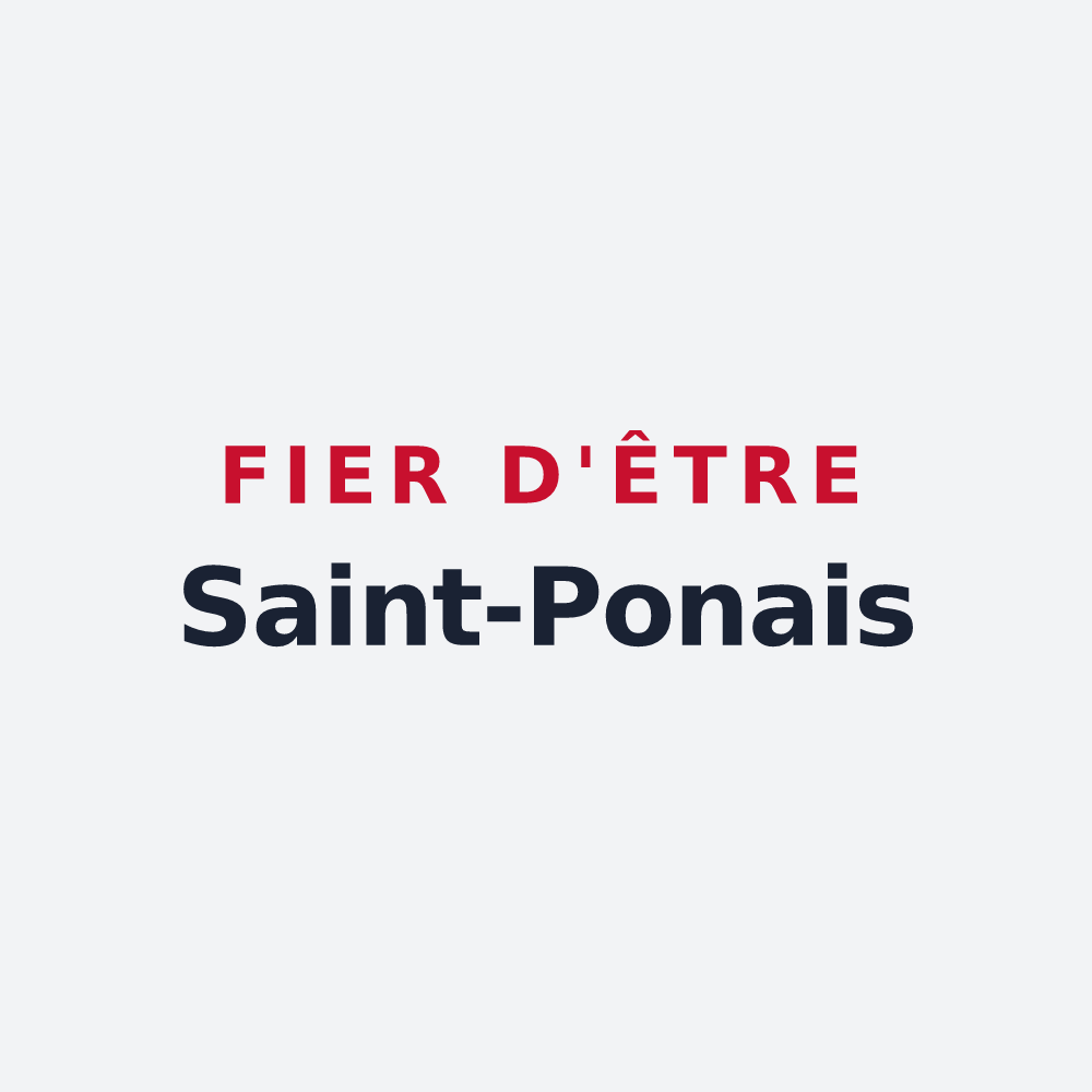 Poster « Fier d'être Saint-Ponais » — design pour Saint-Pons-de-Mauchiens