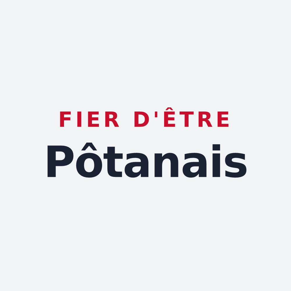 Poster « Fier d'être Pôtanais » — design pour Saint-Pôtan