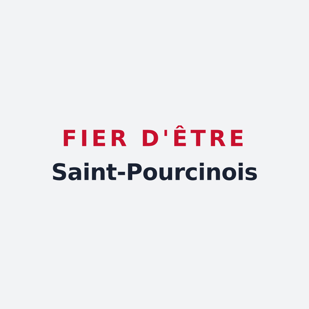 Poster « Fier d'être Saint-Pourcinois » — design pour Saint-Pourçain-sur-Sioule
