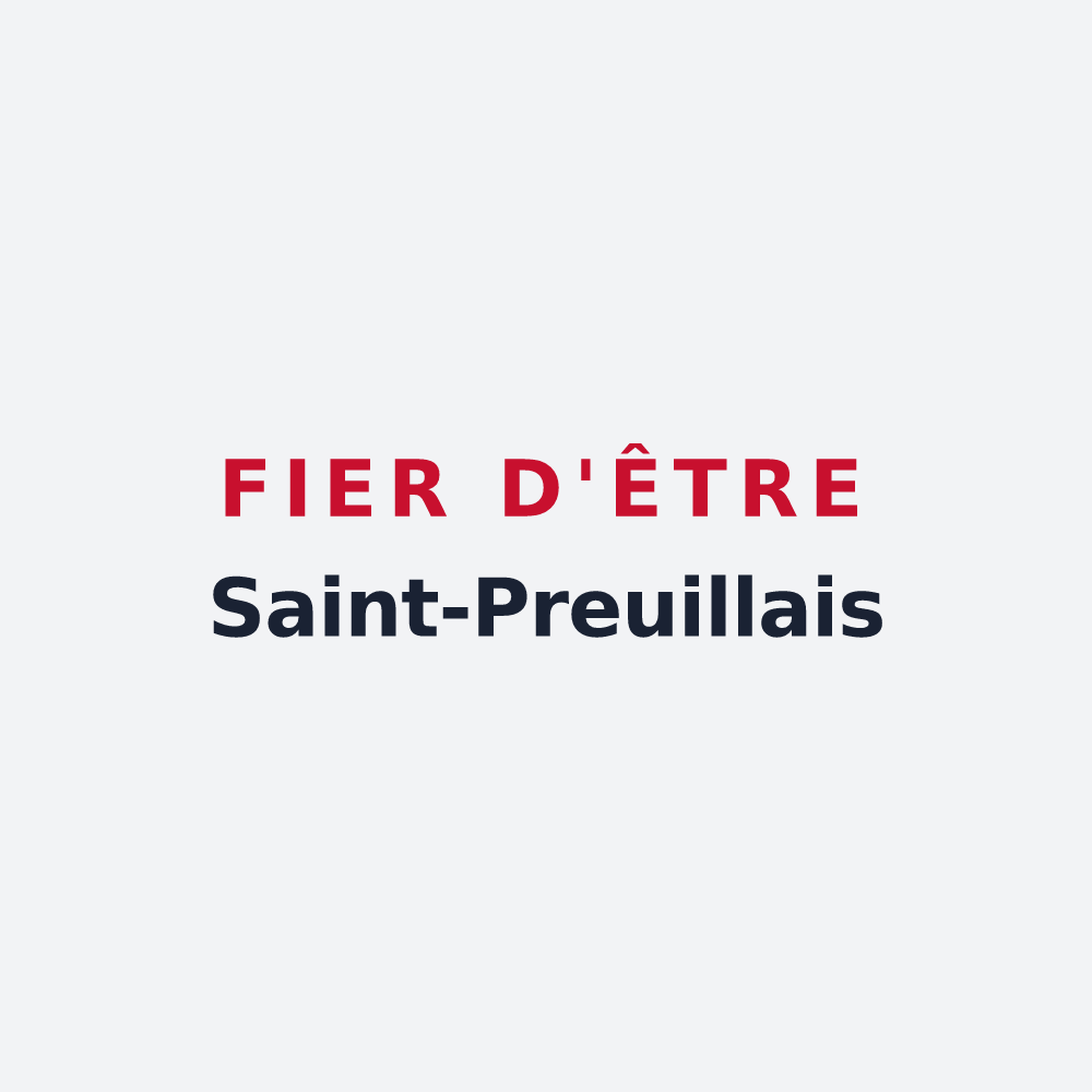 Poster « Fier d'être Saint-Preuillais » — design pour Saint-Preuil