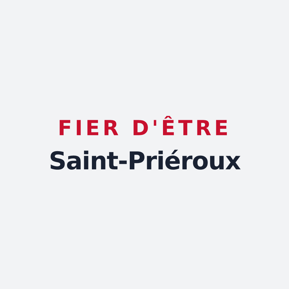 Poster « Fier d'être Saint-Priéroux » — design pour Saint-Priest