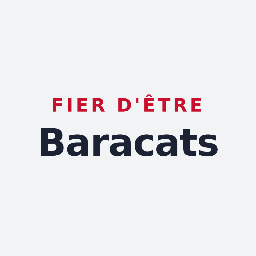 Poster « Fier d'être Baracats » — design pour Saint-Priest-la-Feuille