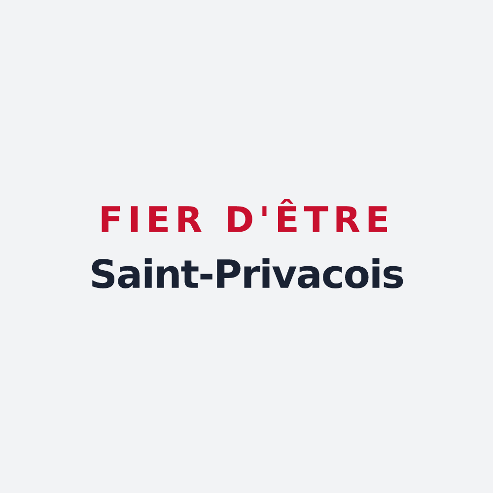 Poster « Fier d'être Saint-Privacois » — design pour Saint-Privat