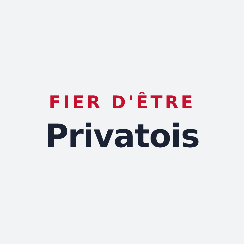 Poster « Fier d'être Privatois » — design pour Saint-Privat