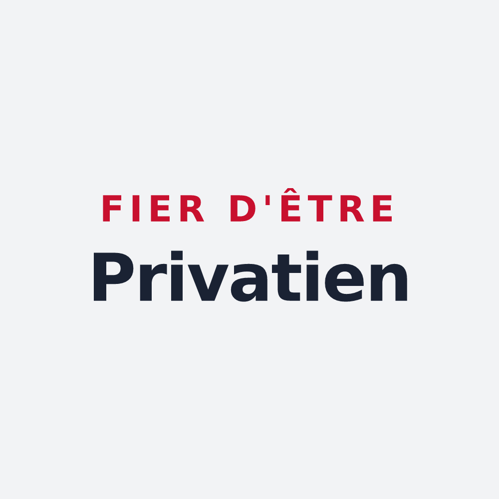 Poster « Fier d'être Privatien » — design pour Saint-Privat-la-Montagne