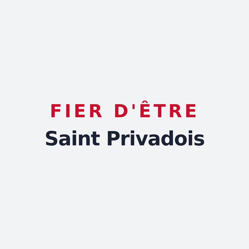Poster « Fier d'être Saint Privadois » — design pour Saint-Privat