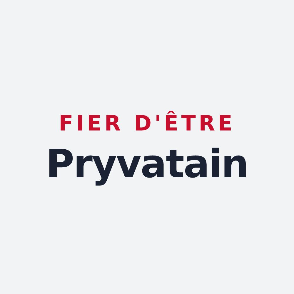 Poster « Fier d'être Pryvatain » — design pour Saint-Pryvé-Saint-Mesmin