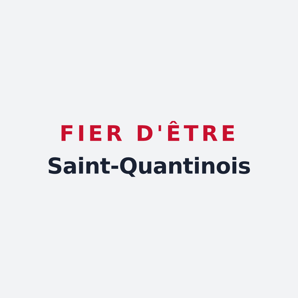 Poster « Fier d'être Saint-Quantinois » — design pour Saint-Quantin-de-Rançanne