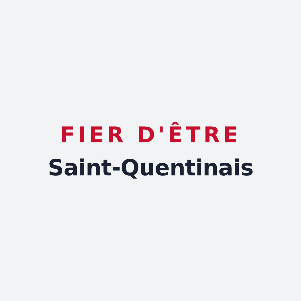 Poster « Fier d'être Saint-Quentinais » — design pour Saint-Quentin-de-Baron