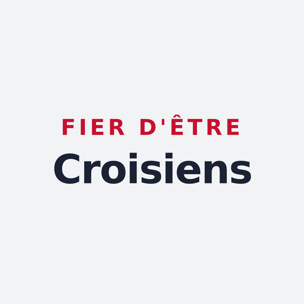 Poster « Fier d'être Croisiens » — design pour Saint-Quentin-la-Motte-Croix-au-Bailly