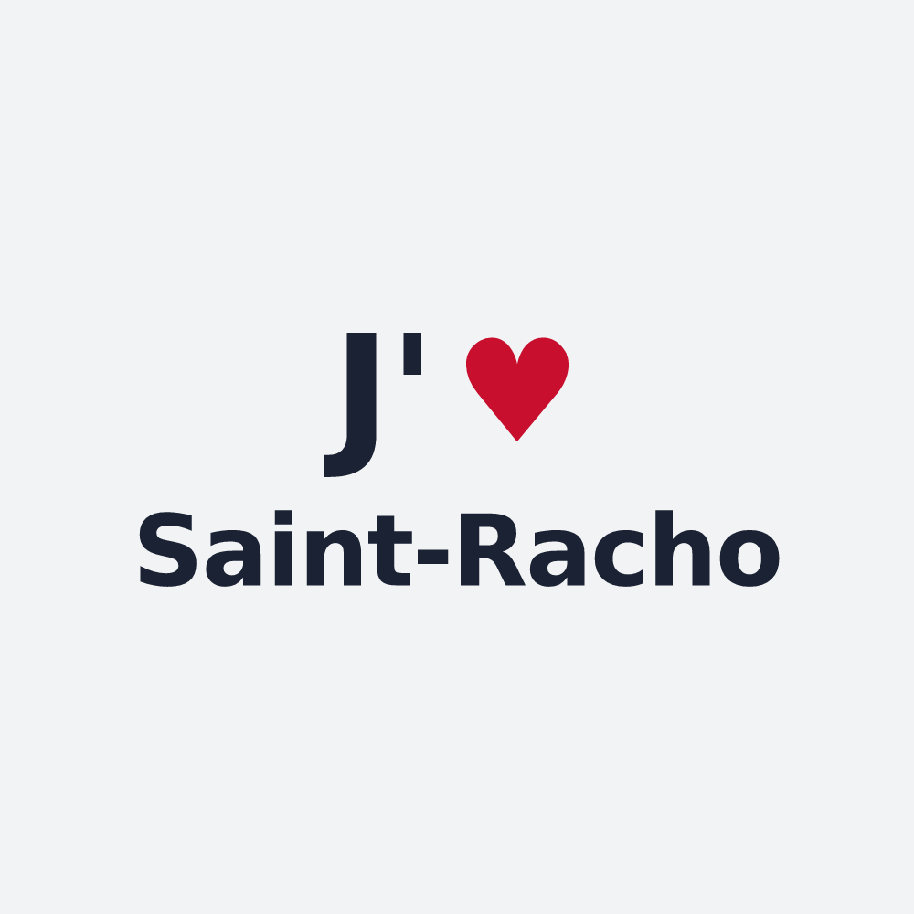 Poster personnalisé Saint-Racho — design J'aime Saint-Racho