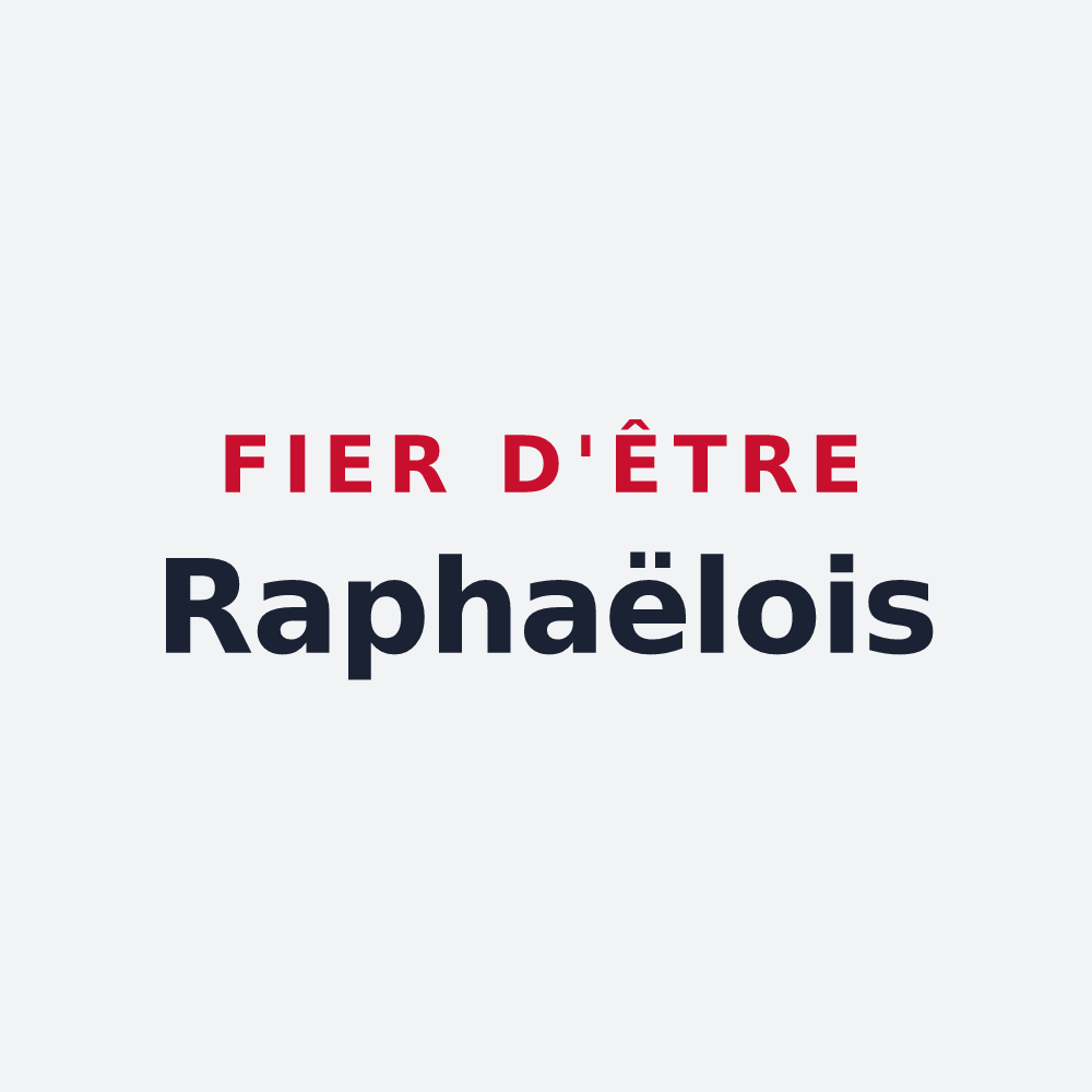 Poster « Fier d'être Raphaëlois » — design pour Saint-Raphaël