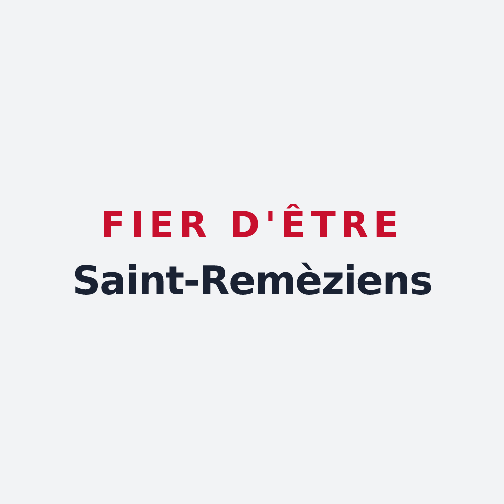 Poster « Fier d'être Saint-Remèziens » — design pour Saint-Remèze