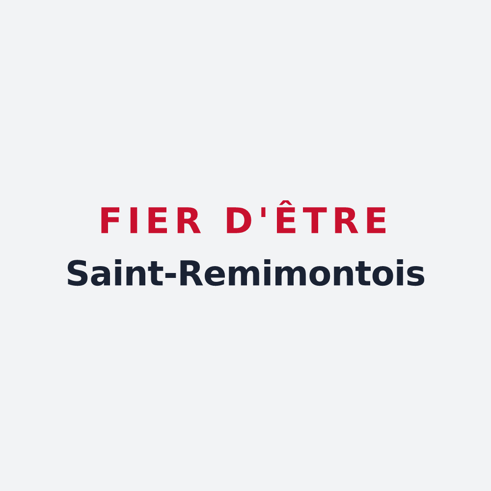 Poster « Fier d'être Saint-Remimontois » — design pour Saint-Remimont