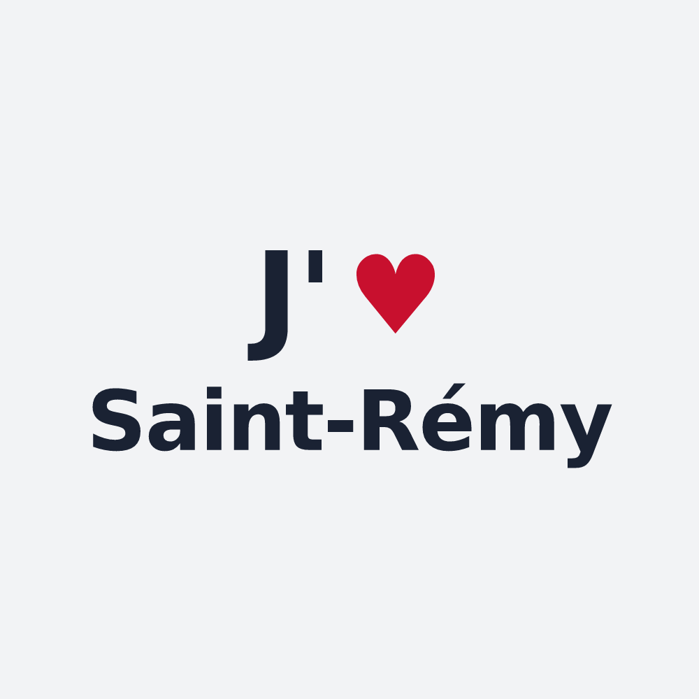 Poster personnalisé Saint-Rémy — design J'aime Saint-Rémy