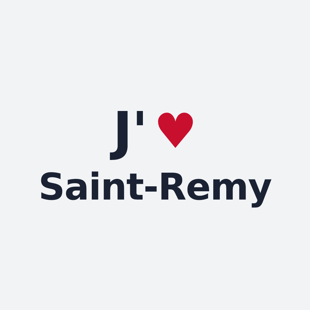 Poster personnalisé Saint-Remy — design J'aime Saint-Remy