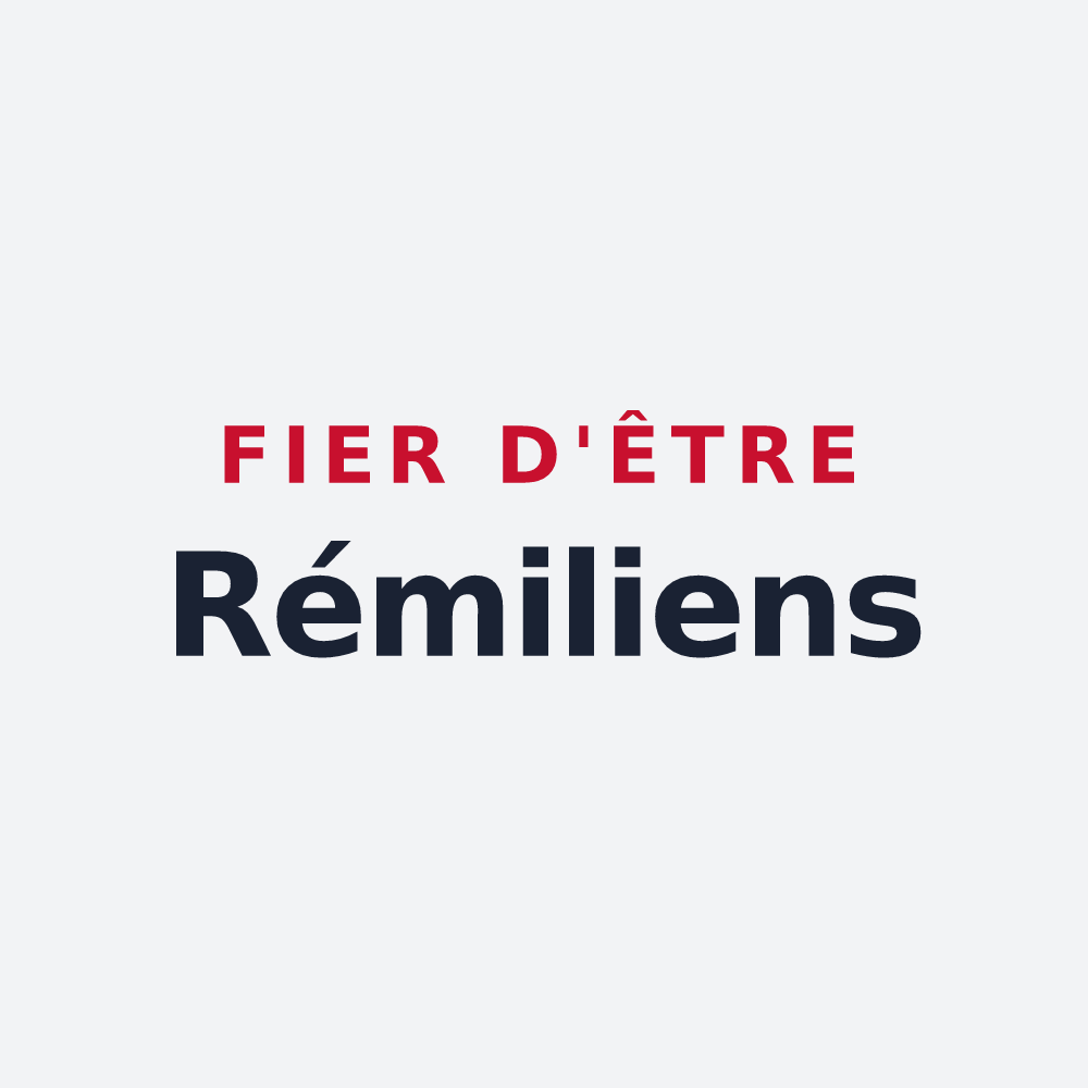 Poster « Fier d'être Rémiliens » — design pour Saint-Rémy-de-Maurienne