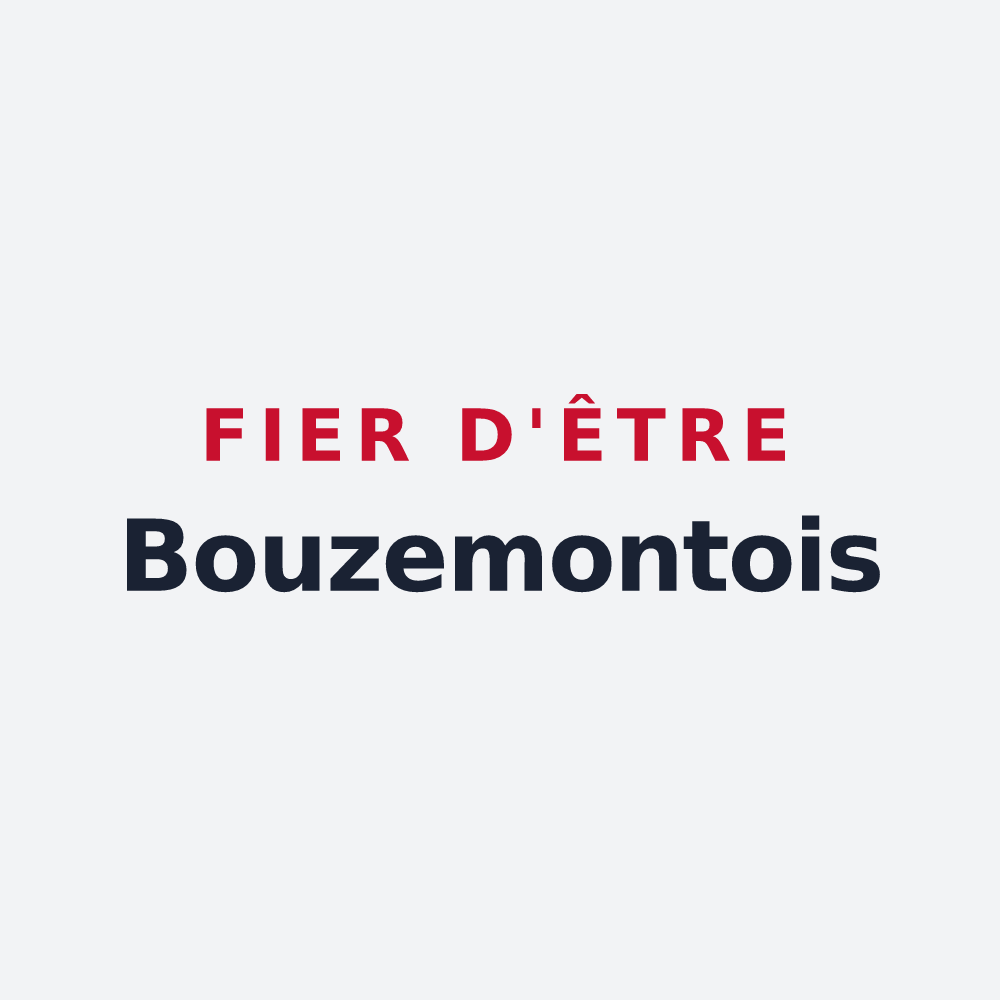 Poster « Fier d'être Bouzemontois » — design pour Saint-Remy-en-Bouzemont-Saint-Genest-et-Isson