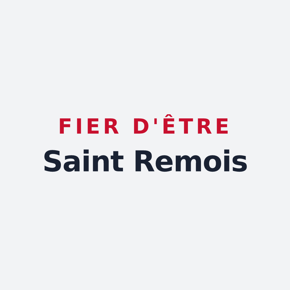 Poster « Fier d'être Saint Remois » — design pour Saint-Remy-en-l'Eau