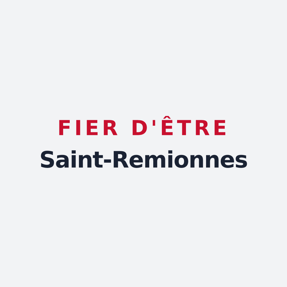 Poster « Fier d'être Saint-Remionnes » — design pour Saint-Remy-la-Calonne