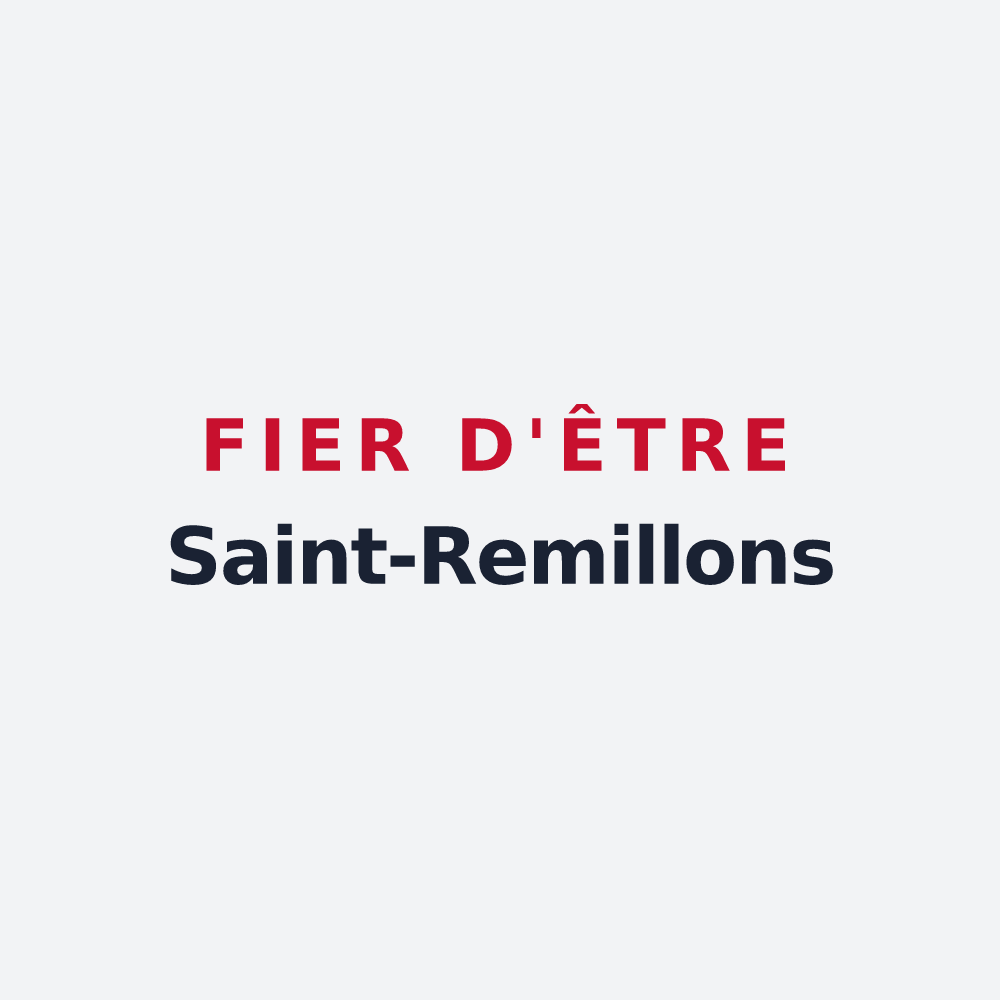 Poster « Fier d'être Saint-Remillons » — design pour Saint-Remy-sur-Bussy