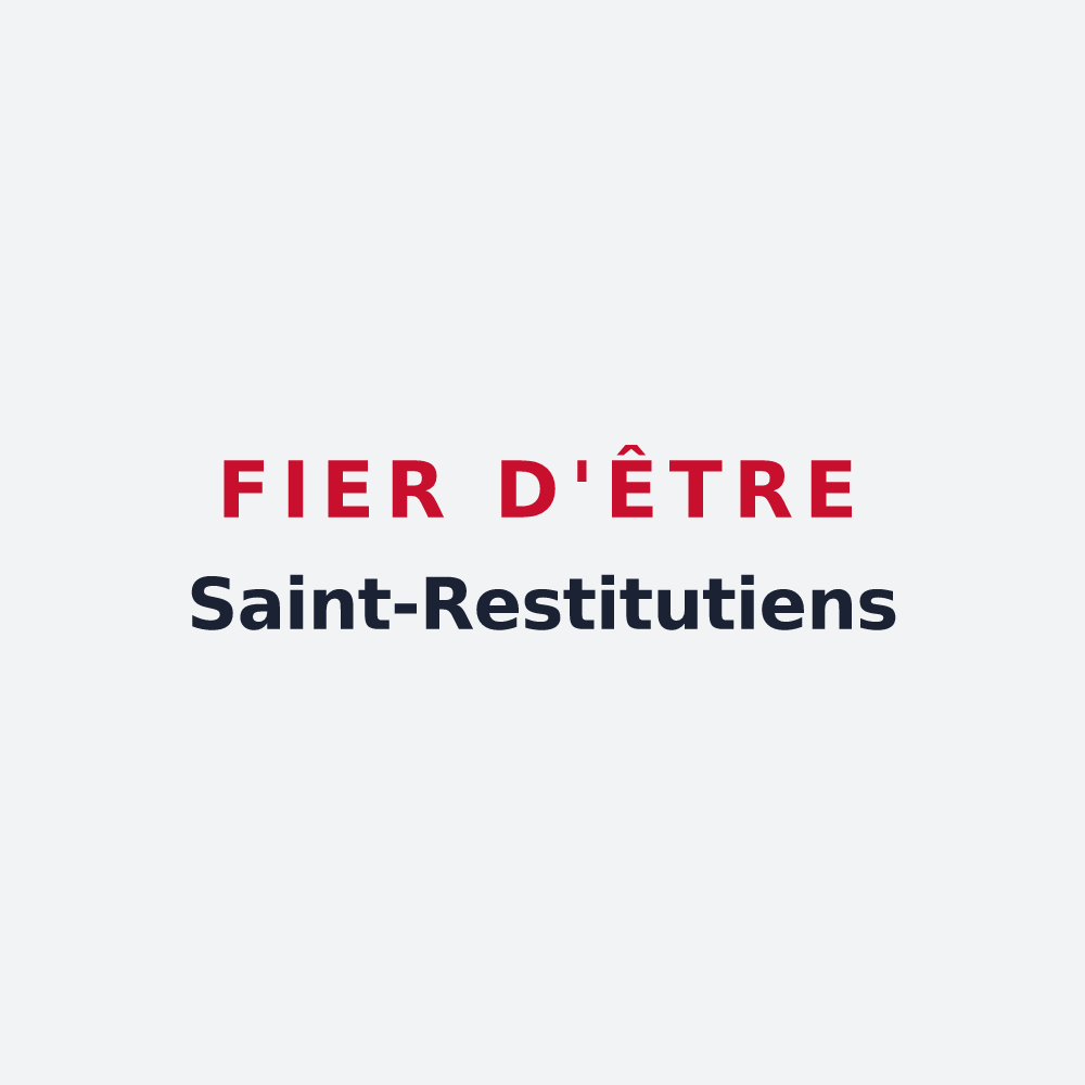 Poster « Fier d'être Saint-Restitutiens » — design pour Saint-Restitut